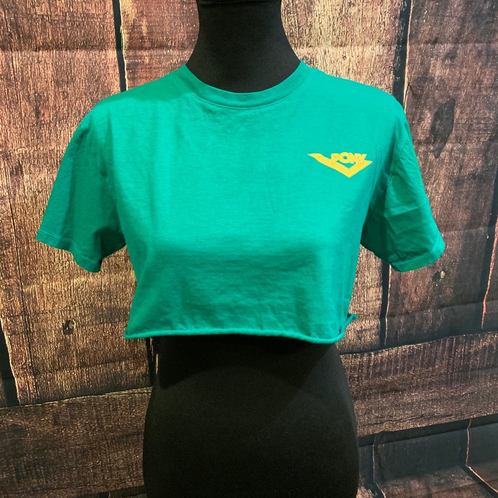 Vintage Green Pony Crop-Top💫